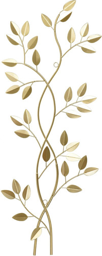 Metal Wall Decoration Anlage Leaves, gold