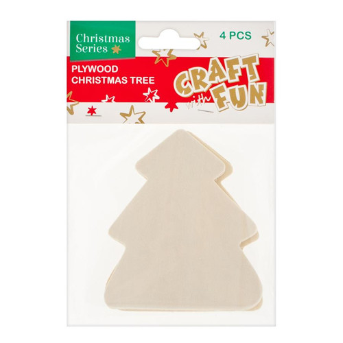 Christmas Decorations Plywood Christmas Tree 4pcs