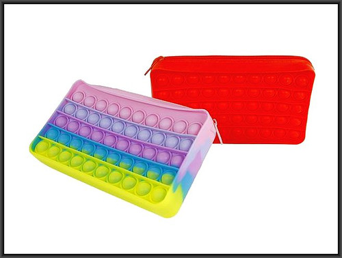 Pop-It Pencil Case 11.5 x 3.5cm, 1pc, assorted colours