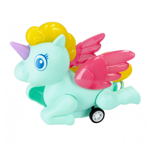 Pull Toy Unicorn 12cm, 1pc, assorted colours, 3+