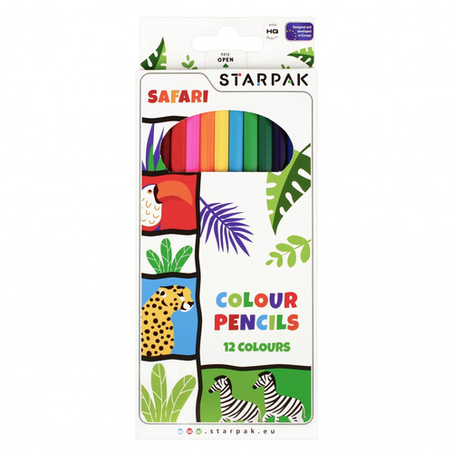 Starpak Colour Pencils Safari12 Colours