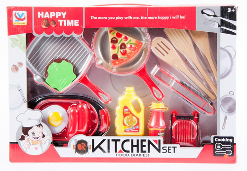 Kitchen Set with Food Accessories Happy time 3+