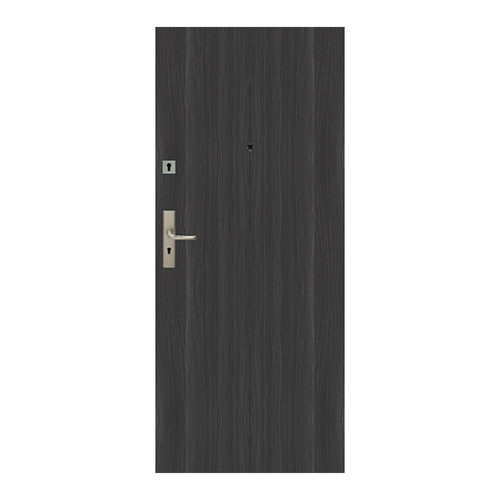 Flat Entrance Door Dominos 90, right, graphite