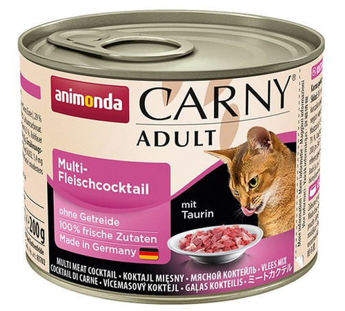 Animonda Carny Adult Cat Food Multi Meat Cocktail 200g