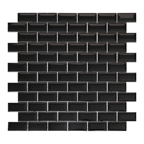 Mosaic Tile Trentie GoodHome 30 x 30 cm, black, 1pc