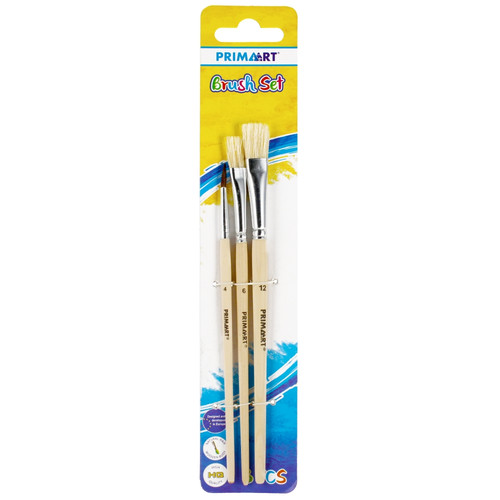 Prima Art Natural Brush Set Paintbrushes 3pcs