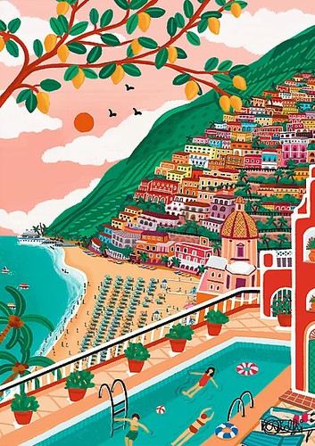 Trefl Jigsaw Puzzle Premium Positano Italy 1000pcs