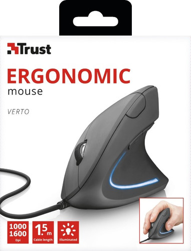 Trust Verto Ergonomic Wired Mouse