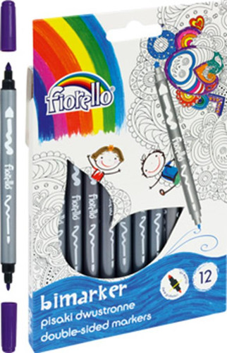 Fiorello Double-Sided Markers Bimarker 12 Colours