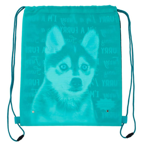 Drawstring Bag School Shoes/Clothes Bag Husky