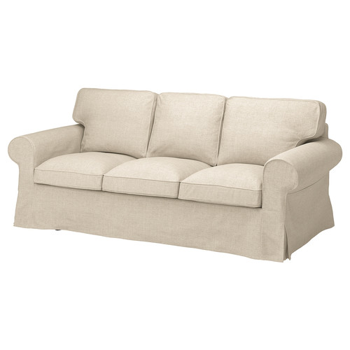 EKTORP Cover for 3-seat sofa, Kilanda light beige