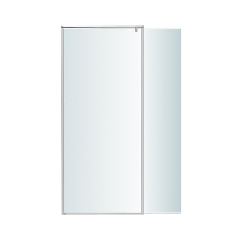 GoodHome Walk-in Shower Ezili 80 + 38 cm, chrome/transparent