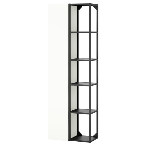 ENHET Storage combination, anthracite/white, 60x32x180 cm