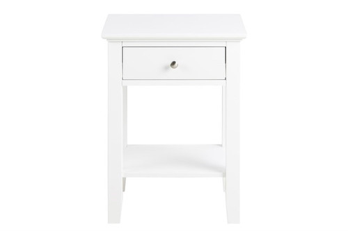 Nightstand Bedside Table Linnea, white