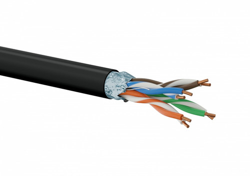 Alantec LAN Cable F/UTP Copper Cat.5e PE Outdoor KIF5OUT305 305m, black