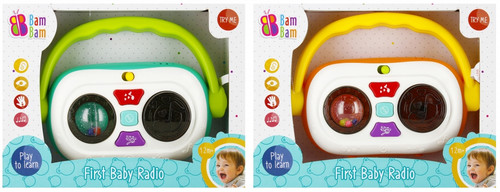 Bam Bam First Baby Radio 1pc, assorted colours, 12m+