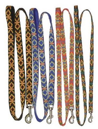 CHABA Dog Leash Patterned 20mm x 130cm, black