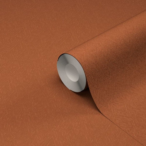 GoodHome Vinyl Wallpaper on Fleece Ethno, terracotta