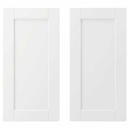 SMÅSTAD Door, white, with frame, 30x60 cm