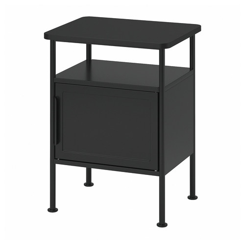 GRÅFJÄLLET Bedside table, anthracite, 45x36x59 cm