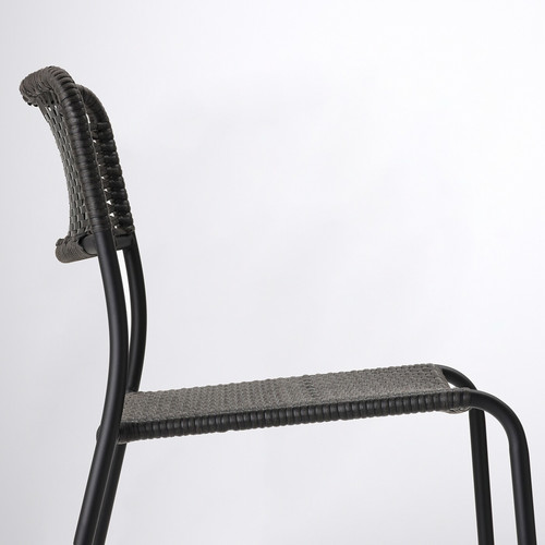 VIHOLMEN Chair, outdoor, dark grey