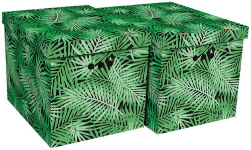 Storage Box XL, tropical green, 2pcs