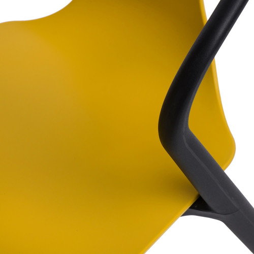 Chair Bella, black/yellow