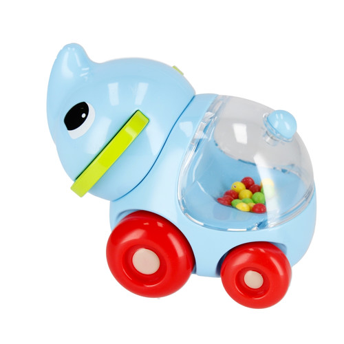 Bam Bam Cartoon Slide Car with Rattle Elephant 6m+