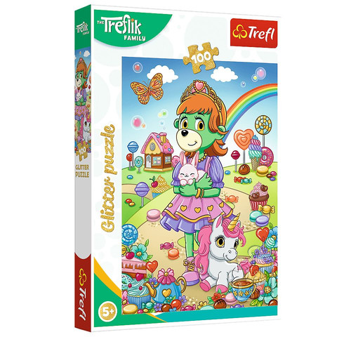 Trefl Children's Puzzle Treflik Family Glitter 100pcs 5+