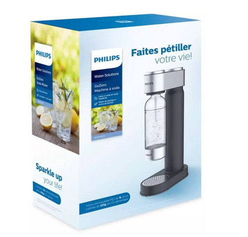 Philips Soda Maker inox black ADD4902BK/10