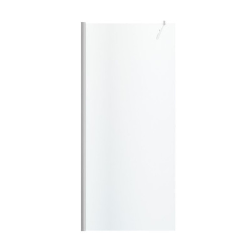 GoodHome Walk-in Shower Panel Beloya 80cm, chrome/transparent