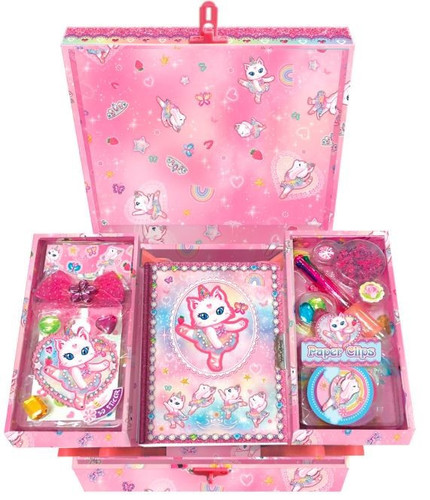 Pecoware Box with Diary Ballerina Cat 6+