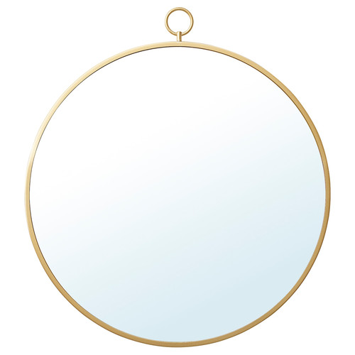 GRYTÅS Mirror, gold-colour, 40 cm