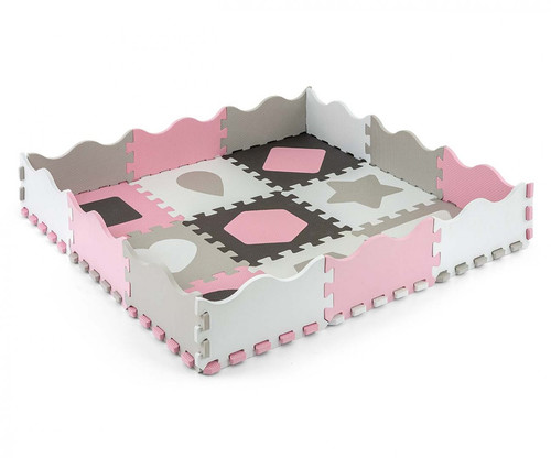 Milly Mally Floor Mat Puzzle Jolly Pink Grey 10m+