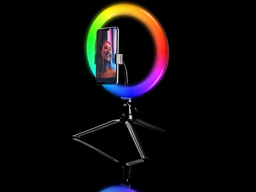 Tracer Ring Lamp with Tripod RGB 26 cm