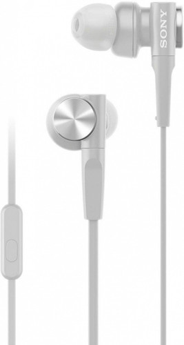 Sony In-ear Headphones with Microphone MDR-XB55AP, white