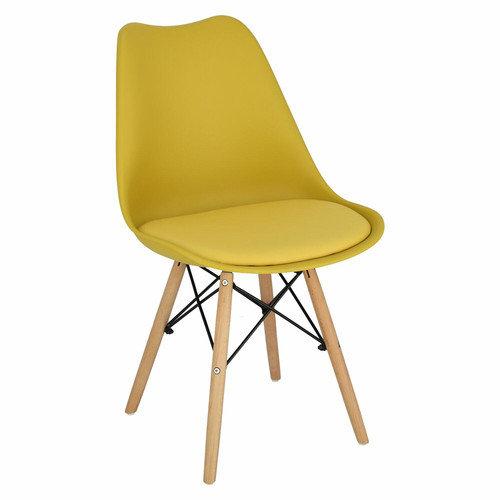 Dining Chair Norden DSW PP, yellow