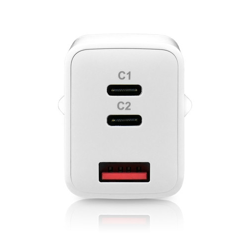 everActive Wall Charger EU Plug USB/USB-C QC4+ 65W, white