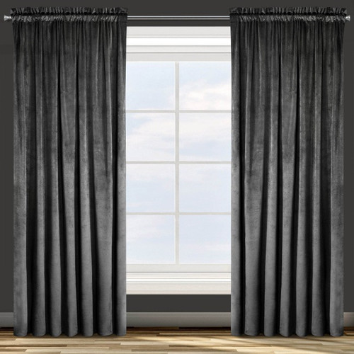 Curtain Rosa 135 x 300 cm, black