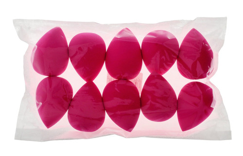 Make-up Blending Sponges Set 10pcs, dark pink