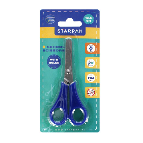 Starpak School Scissors 13.5cm, assorted colours, 3+