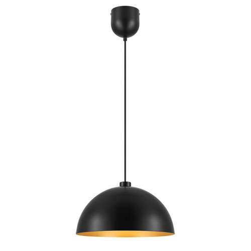 GoodHome Pendant Lamp Songor E27 38cm, black