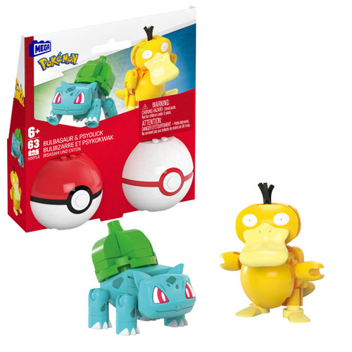 MEGA Pokémon Bulbasaur & Psyduck Building Toy Kit HXP14 6+