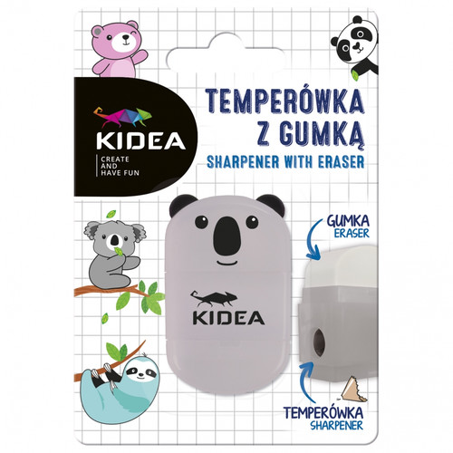 Kidea Sharpener with Eraser Animals 24pcs