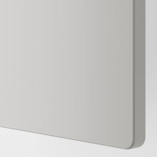 SMÅSTAD / PLATSA Bookcase, white grey/with 2 drawers, 60x57x181 cm
