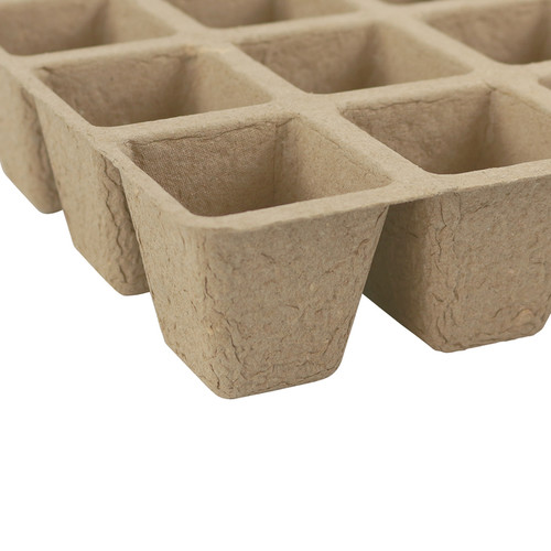 Verve Natural Tray Seed Pots 4.5 x 4.5 x 12 cm 5pcs