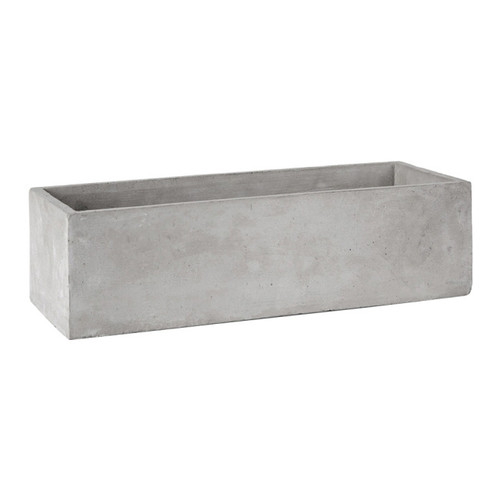 Plant Pot 22 cm, grey concrete