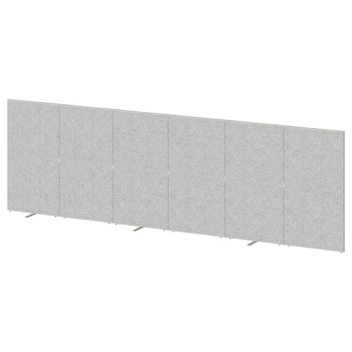 SIDORNA Partition wall, grey, 480x150 cm