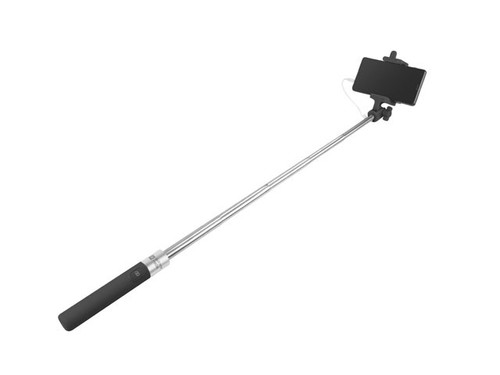 Monopod Selfie Stick Wired Black