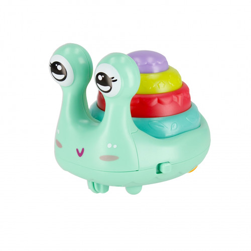 Press & Go Toy Snail 12cm, 1pc, assorted colours, 3+